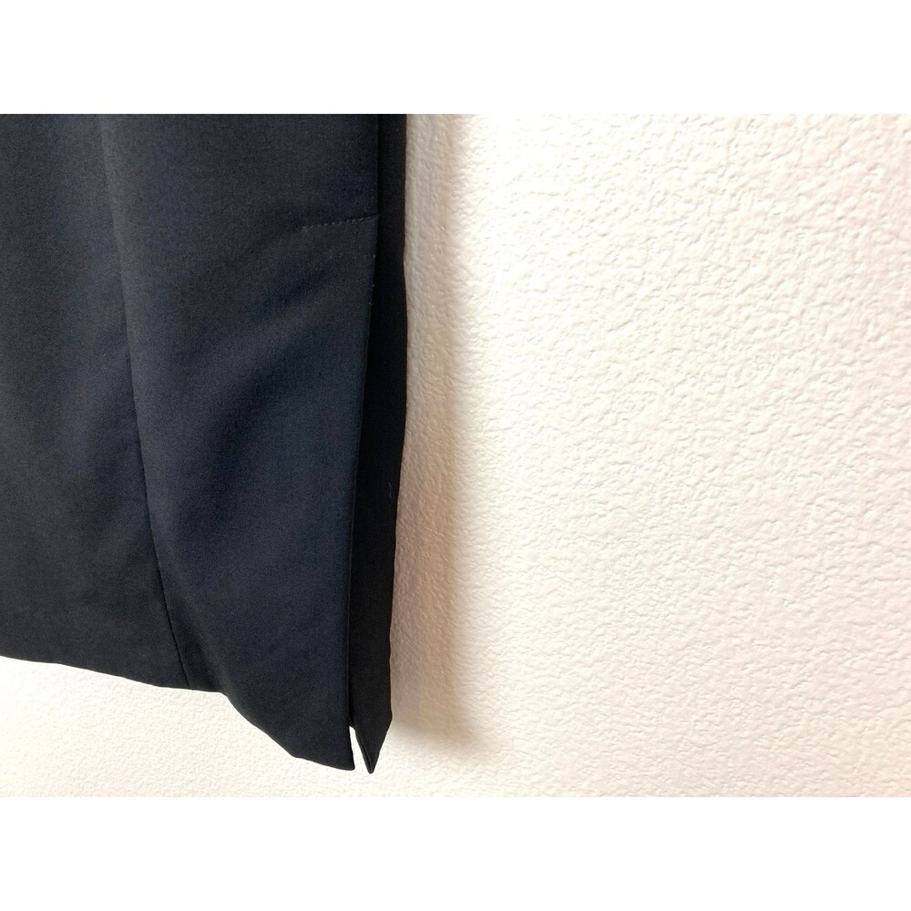 LAFAYETTE 148 Fitted Sheath Dress Size 10 Black Wool Office Business Minimalist - Picture 3 of 9
